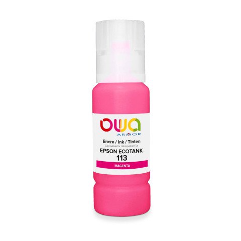 Botella de tinta Owa compatible con Epson 113 magenta