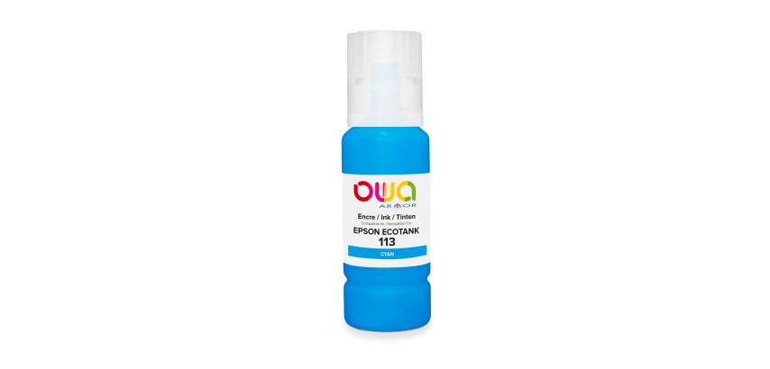 Bouteille d'encre couleurs séparées OWA Equivalent EPSON 113