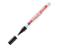 Marqueur peinture Edding 751 pointe ogive 1 à 2 mm - noir