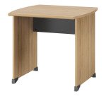 Bureau droit Quarta Plus piètement plein bois