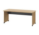 Bureau droit L 180 x P 80 cm piètement plein bois - Jazz