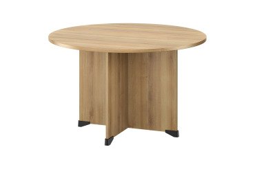 Table ronde diamètre 120 cm Quarta Plus piètement croix