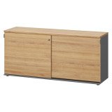 Büffetschrank mit 2 gleitenden Türen H 74 x B 160 cm Quarta Plus 