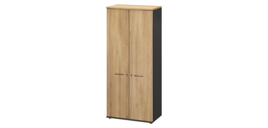 Armoire portes battantes Quarta Plus L 80 cm