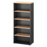 High Bookcase Quarta Plus W 80 cm 