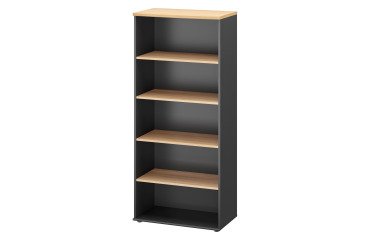 High Bookcase Quarta Plus W 80 cm 