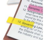 Marque-page Index, 11,9 x 43,2 mm, coloré