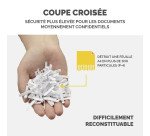 Destructeur Fellowes LX85 - coupe croisée