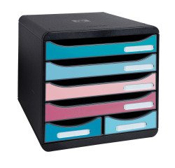 Módulo de almacenamiento de 6 cajones Exacompta Big Box Maxi