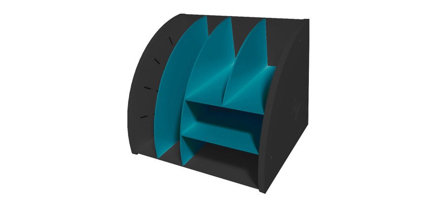 Trieur ergonomique The Organizer 5 compartiments Exacompta