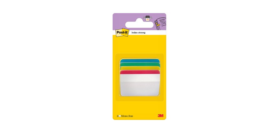 Marque-Pages rigides larges classique Post-it - distributeur de 24 feuilles
