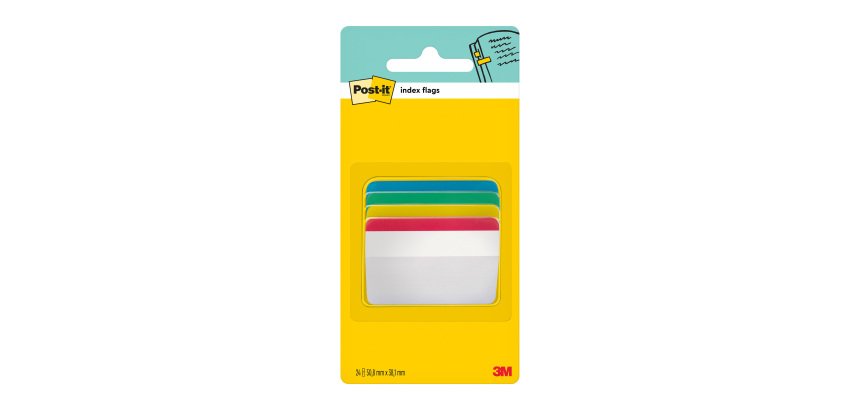 Harte breite Lesezeichen klassisch Post-it - 24er-Pack