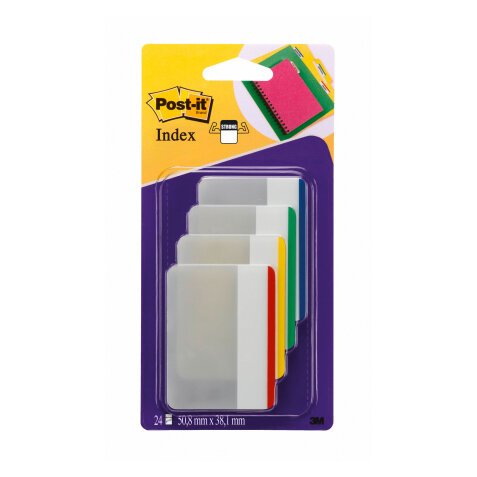 Marque-pages rigide large Classique Post-it - distributeur de 24 feuilles