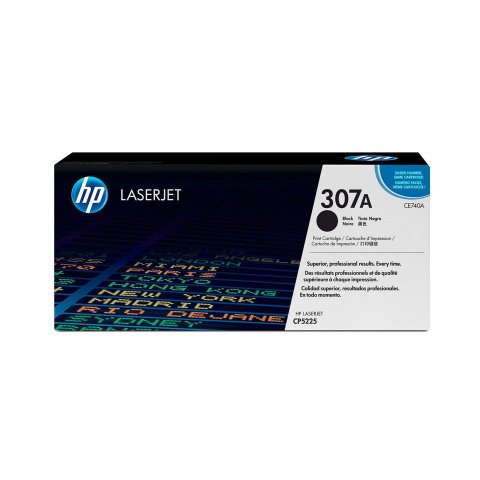 HP 307A (CE740A) tóner original negro