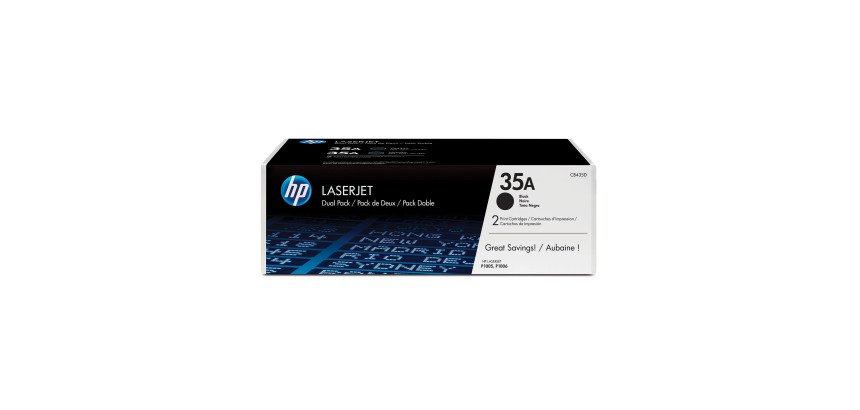HP 35A - CB435AD Pack de 2 toners noirs