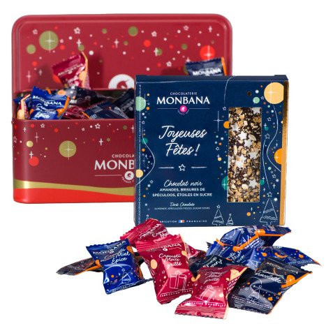 Coffret gourmand La corbeille de Noel - Monbana