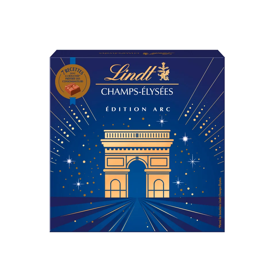 Boîte de chocolat Champs-Elysée Edition Arc - Lindt - Boîte de 231 g sur