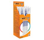 BIC Stylo à bille Cristal Up, 20 pièces, bleu