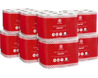 Toilet paper double layered Bruneau - box with 96 rolls of 200 sheets