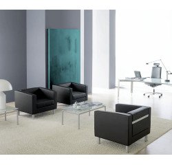 Sofa 2 Sitze ODEL - Stoff, Metallfüße