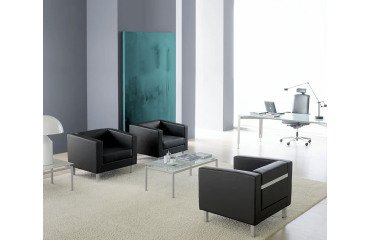 Sofa 2 plaatsen ODEL - stof, metalen poten