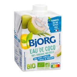 Eau de coco bio Bjorg 50 cl - 12 briques