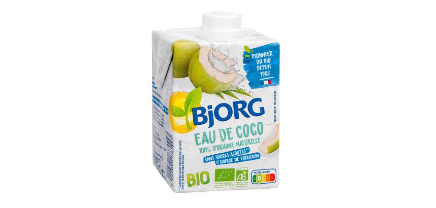 Eau de coco bio Bjorg 50 cl - 12 briques