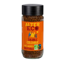 Café soluble 100 % Arabica Bio Alter Eco - Bocal de 100 g