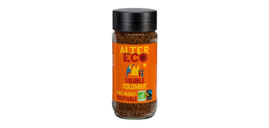 Café soluble 100 % Arabica Bio Alter Eco - Bocal de 100 g