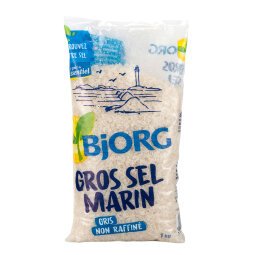 Gros sel marin bio Bjorg  - Sachet de 1 kg