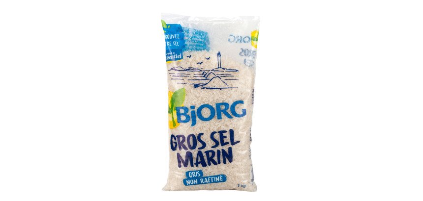 Gros sel marin bio Bjorg  - Sachet de 1 kg