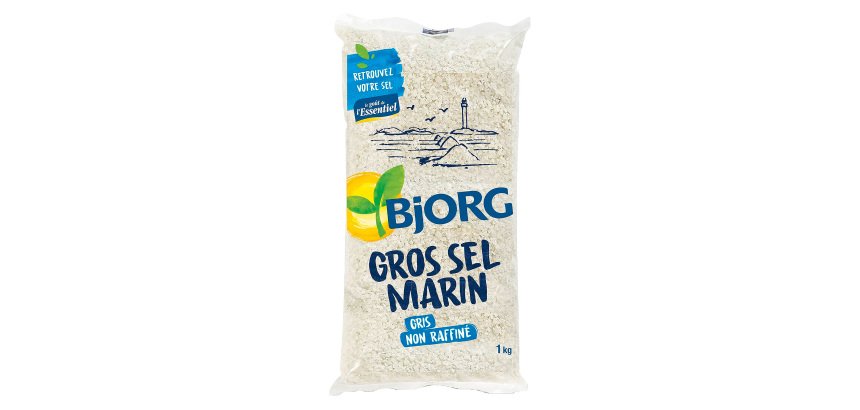 Gros sel marin bio Bjorg  - Sachet de 1 kg
