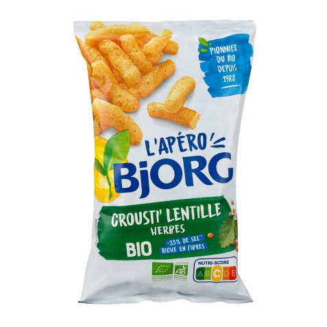 Crousti' lentille aux herbes bio Bjorg - Sachet de 75 g