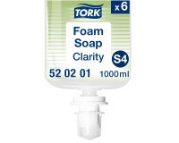 Heldere schuimzeep Tork Clarity voor S4-dispenser - vulling van 1 liter