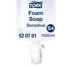 Savon mousse Tork Peaux sensibles, pour distributeur S4 - Cartouche de 1 L