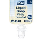 Savon liquide Tork Parfum frais, pour distributeur S4 - Cartouche de 1 L