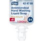 Savon liquide mains Tork Premium Antimicrobien, pour distributeur S4 - Cartouche de 1 L.