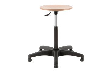 Stool INDUS adaptable in height with fixed feet