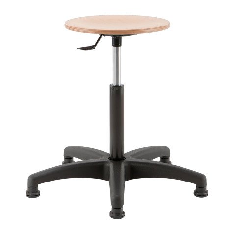 Stool INDUS adaptable in height with fixed feet