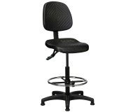 High chair WORKING with high asynchronous mechanism, footrest, and glides