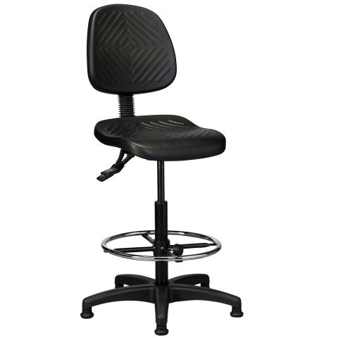 Silla alta Working con reposapies