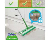 Balai Swiffer - Kit balai + lingettes sol humides et sèches