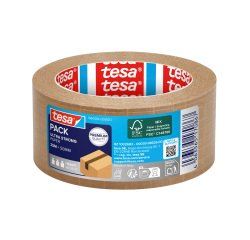 Cinta de embalaje papel kraft reforzada Ecologo® Tesa - 25 m x 50 mm