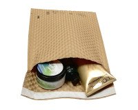 Sleeve with air bubbles brown kraft 100 x 165 mm La Couronne - box of 200 pieces