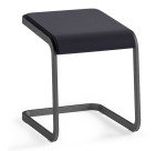 Tabouret bas Taglio piétement anthracite