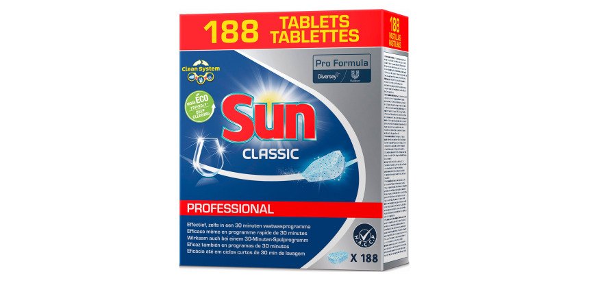 Pastillas lavavajillas Sun Professional - caja de 188