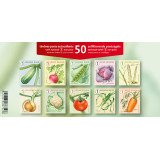 Carnet 50 timbres légumes NON Prior Nat 1 (Belgique). (Cet article n'est pas pris en compte dans le calcul d'éventuels frais de port, et ne donne pas droit aux cadeaux)