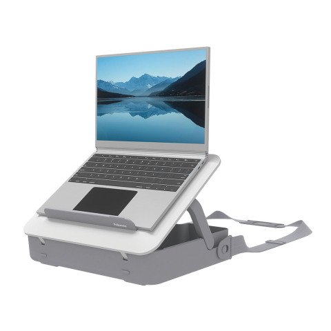 Maletín con soporte elevador para portátil Breyta Blanco Fellowes 100% reciclable