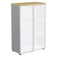 Armadio medio Quadrifoglio Ante vetro Bianco 900 x 450 x 1.230 mm