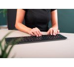 Clavier sans fil rechargeable Cherry KW 9100 Slim - AZERTY